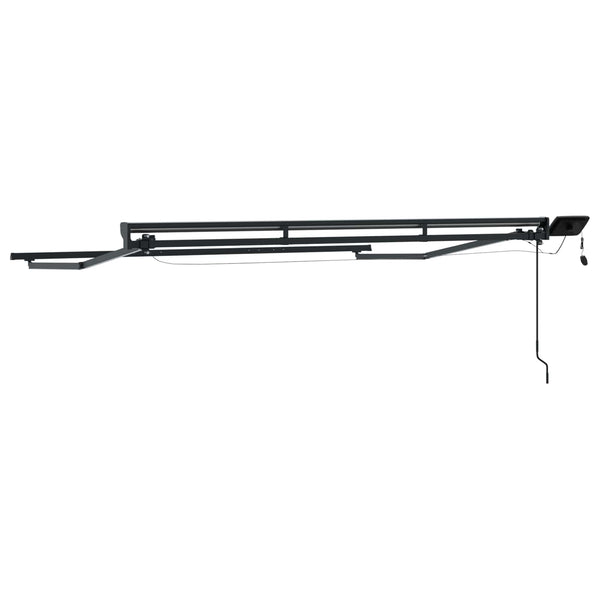 Markisenrahmen mit LED Anthrazit 3x2,5m