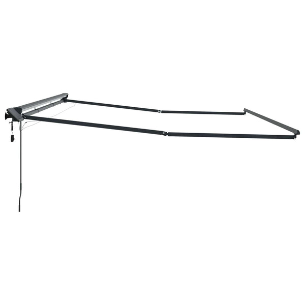 Markisenrahmen mit LED Anthrazit 4x3,5 m