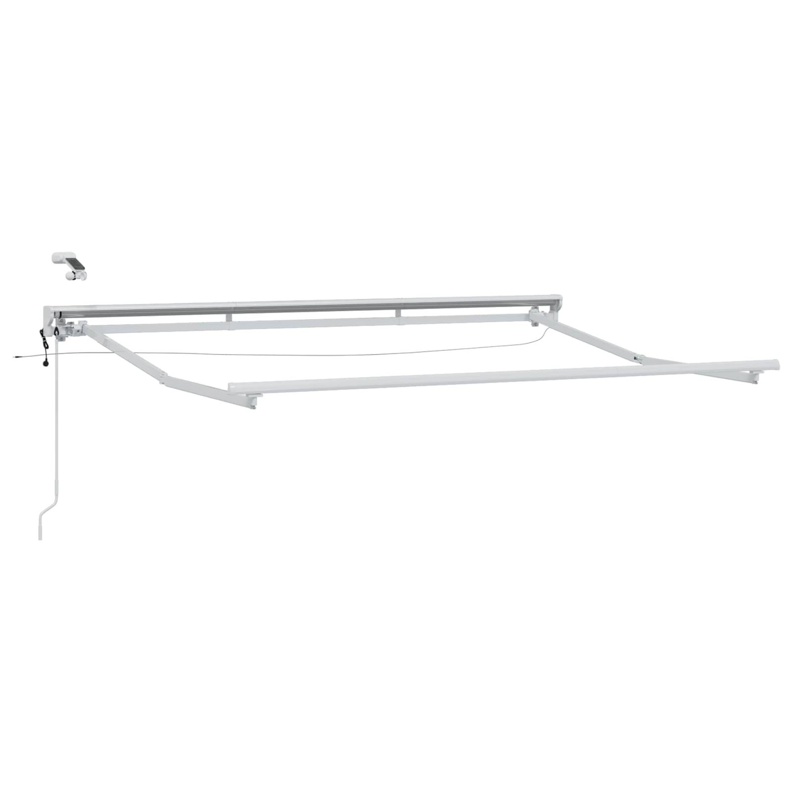 Elektrischer Markisenrahmen mit LED, 2,5x2m, Weiß