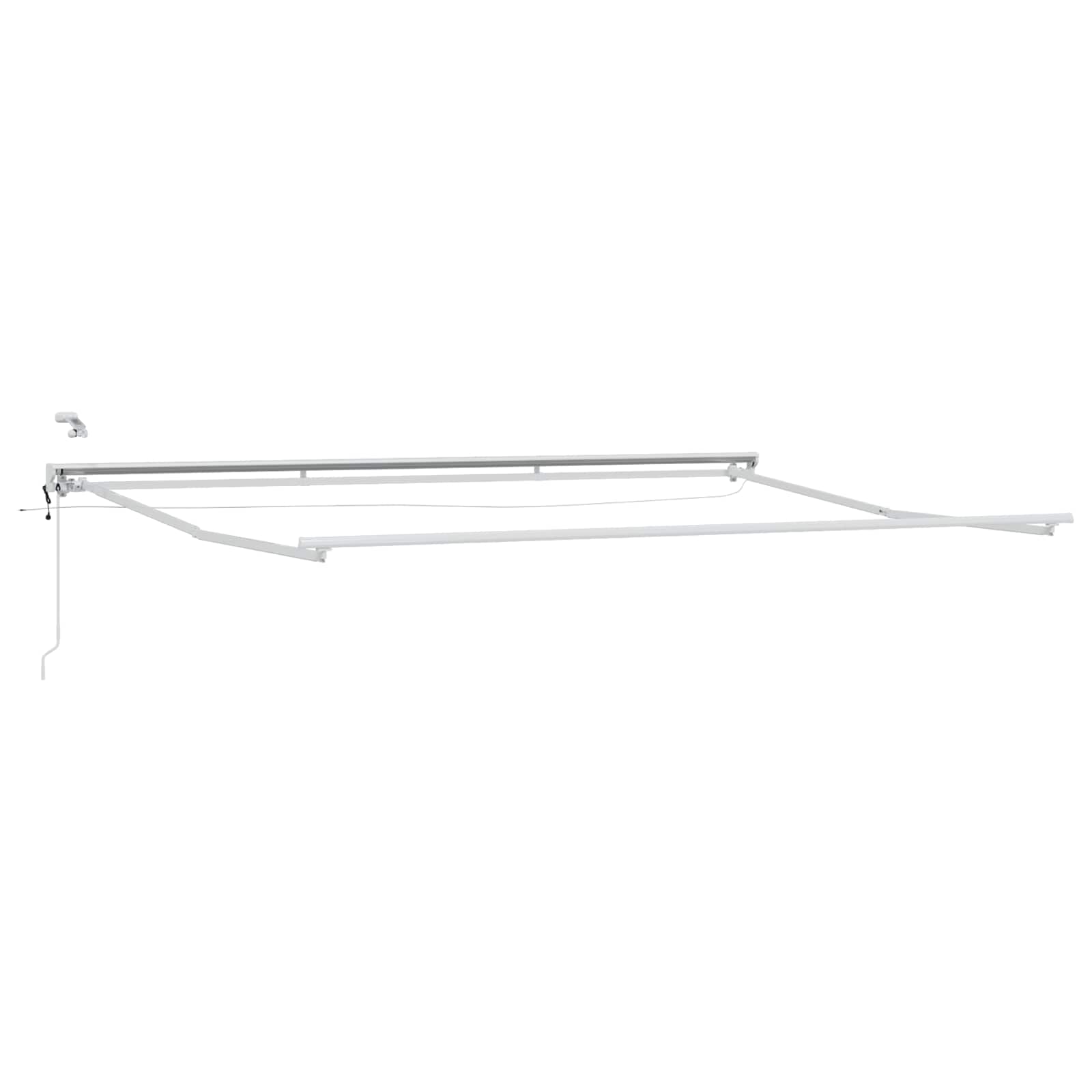 Elektrische LED Markise 4x2m, Weiß