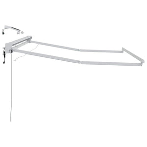 Elektrische Markise mit LED, 3x2,5 m, Weiß