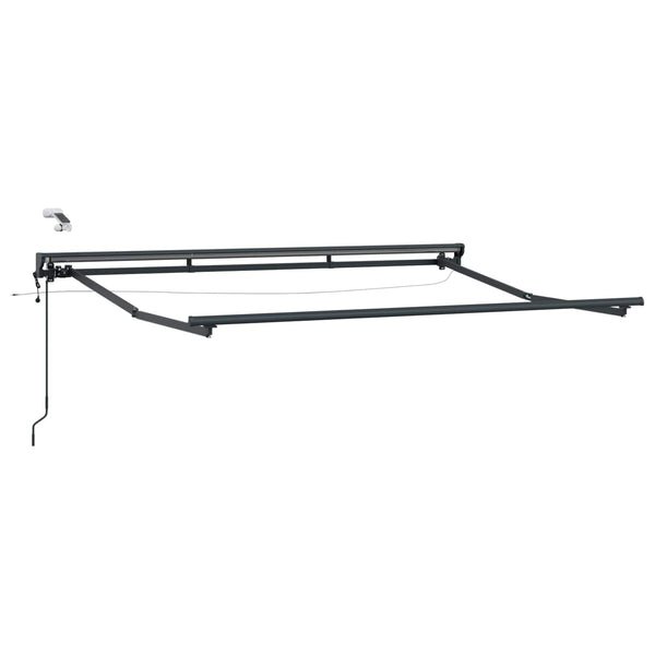 Elektrische Markise mit LED Anthrazit 3,5x2m