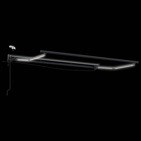 Elektrische Markise mit LED Anthrazit 3,5x2m