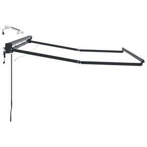 Elektrische Markise mit LED Anthrazit 3,5x2m
