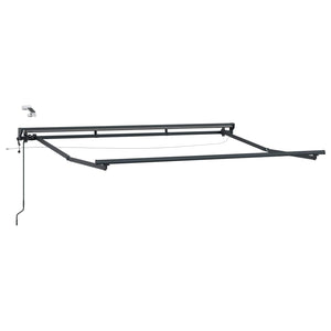 Elektrische Markise mit LED Anthrazit 3x2,5 m