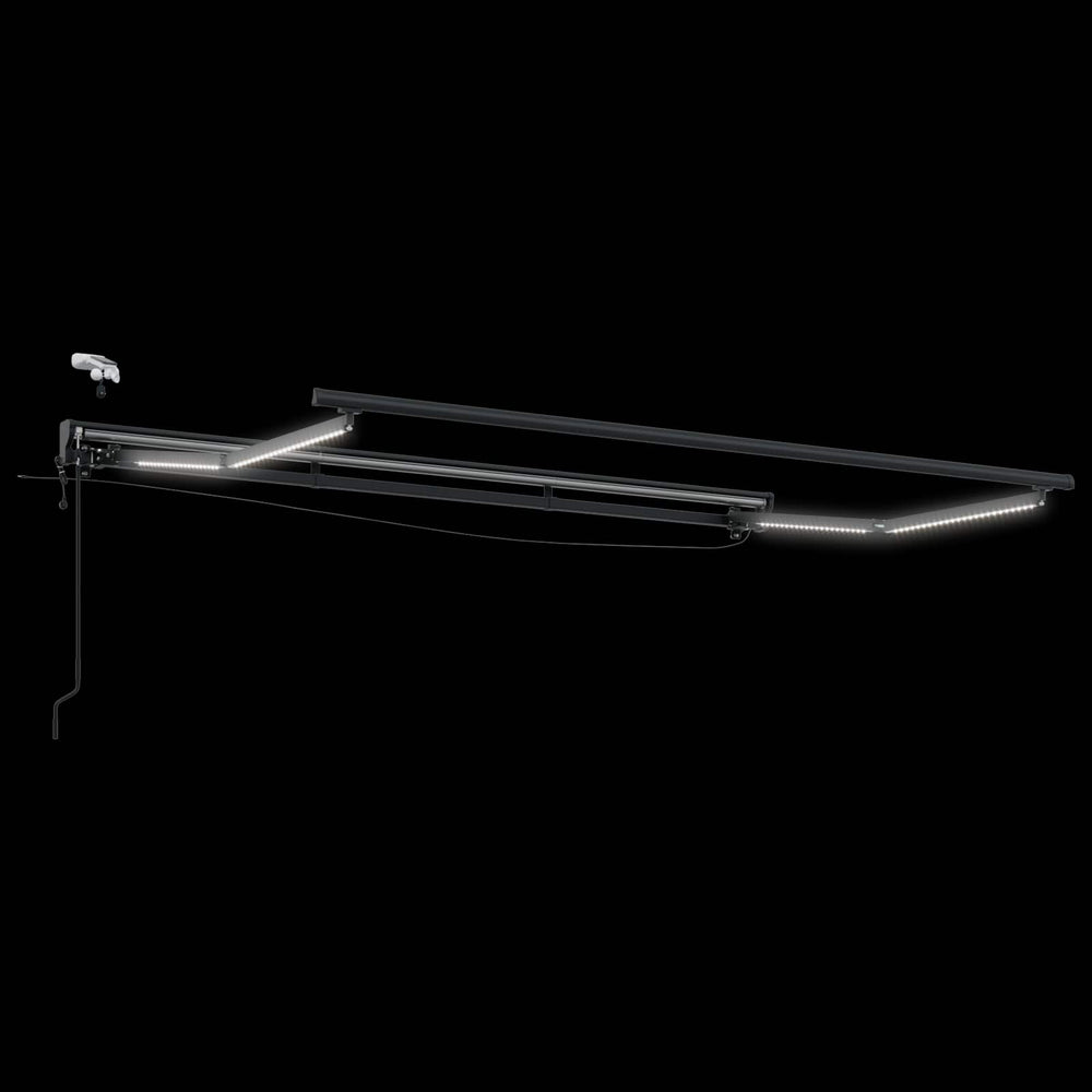 vidaXL Store bannes électriques avec LED Anthracite 3 x 2,5 m