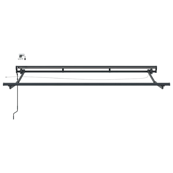 Elektrische Markise mit LED Anthrazit 3x2,5 m