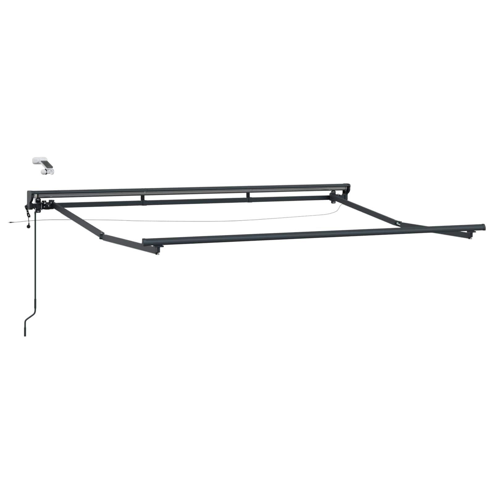 Elektrische Markise mit LED Anthrazit 3,5x2,5m