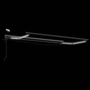 Elektrische Markise mit LED Anthrazit 3,5x2,5m