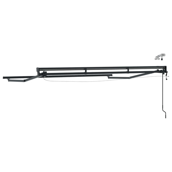 Elektrische Markise mit LED Anthrazit 3,5x2,5m