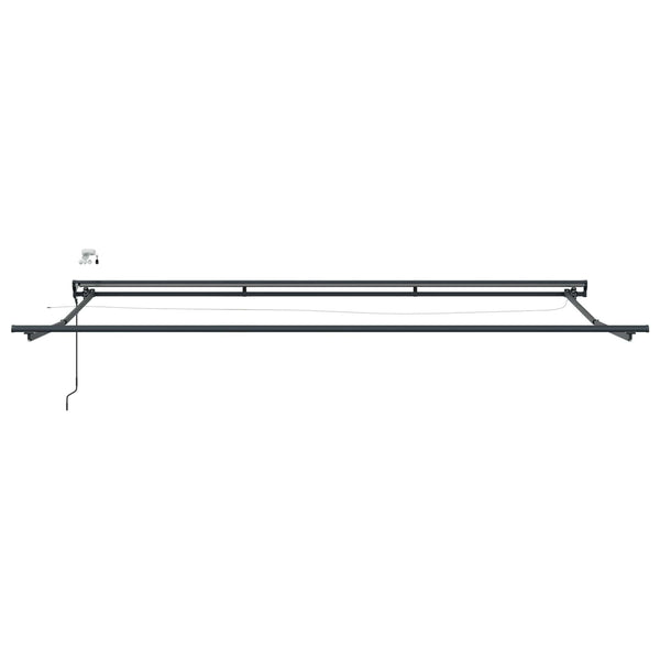 Elektrische Markise mit LED Anthrazit 4,5x3m