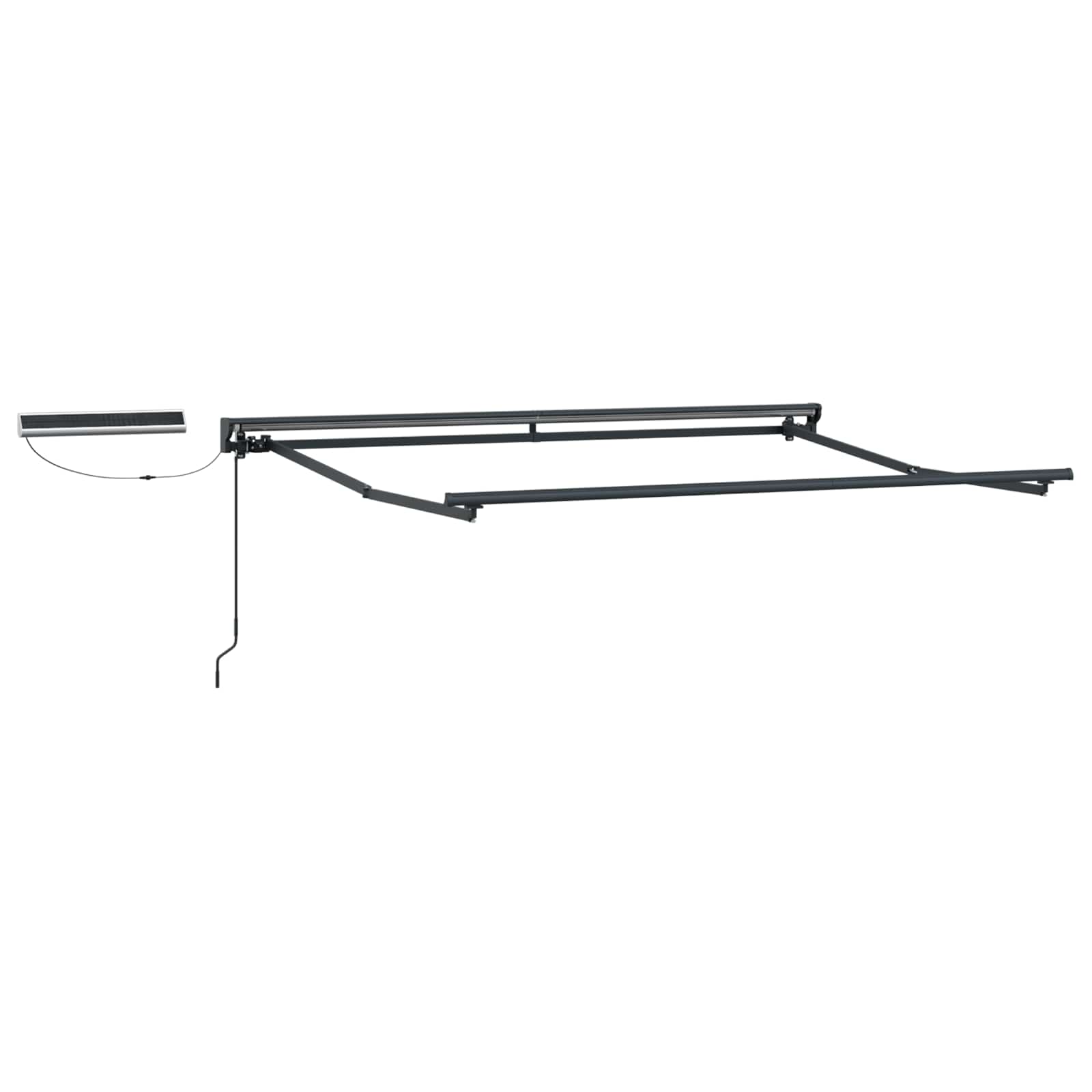 Elektrischer Markisenrahmen Anthrazit 3x2,5m