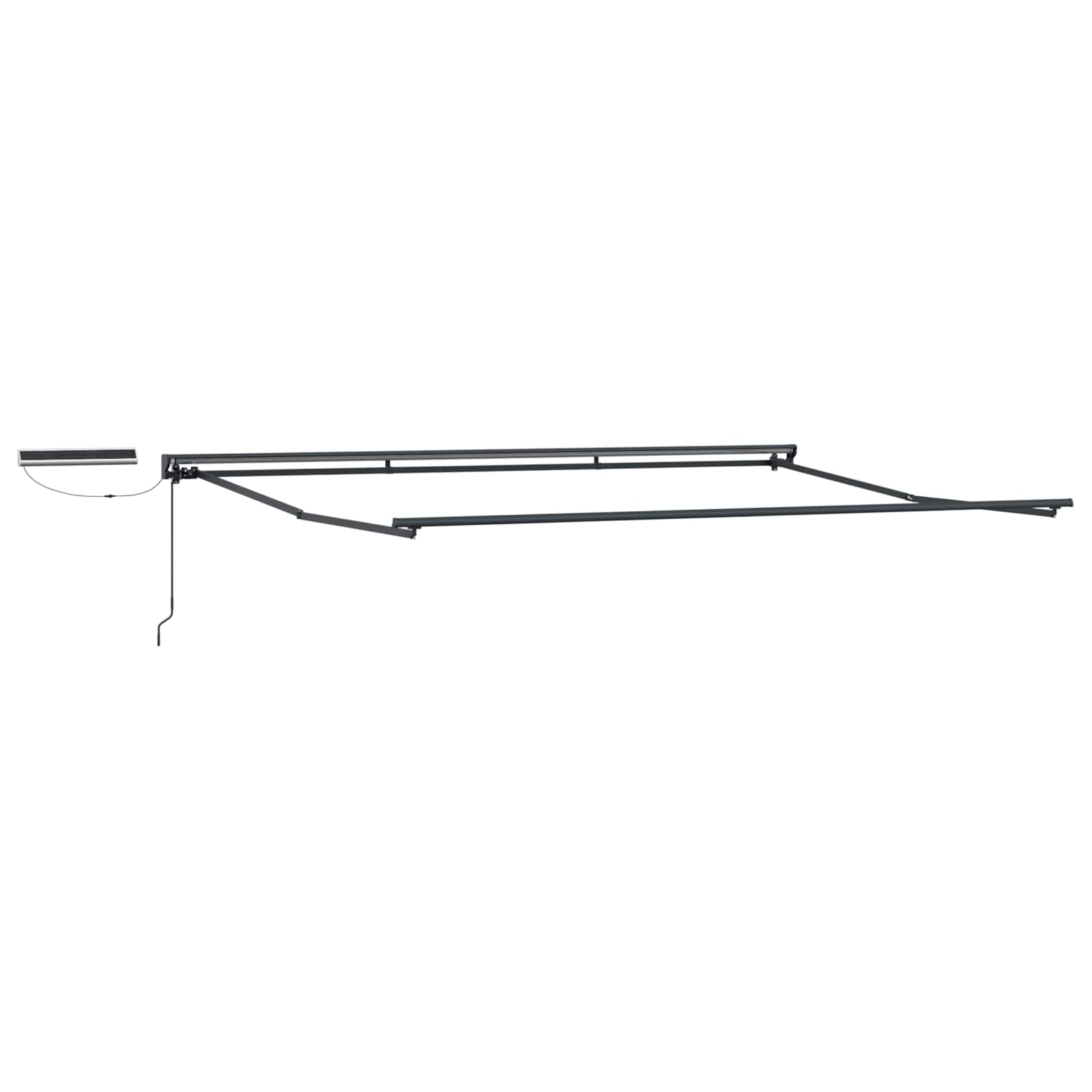 Elektrischer Markisenrahmen Anthrazit 4x3,5 m