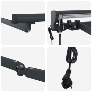 Elektrischer Markisenrahmen Anthrazit 4,5x3,5m