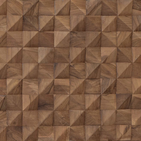 Wandmontiertes Kopfteil Natur 120cm Teakholz