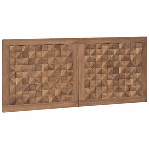 Wandmontiertes Kopfteil Natur 120cm Teakholz