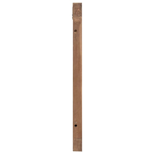 Wandmontiertes Kopfteil Natur 120cm Teakholz