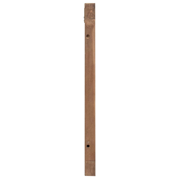 Wandmontiertes Kopfteil Natur 120cm Teakholz