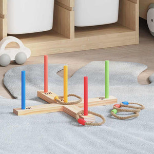 Ringwurfspielset aus Kiefernholz