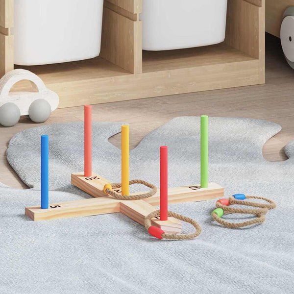Ringwurfspielset aus Kiefernholz
