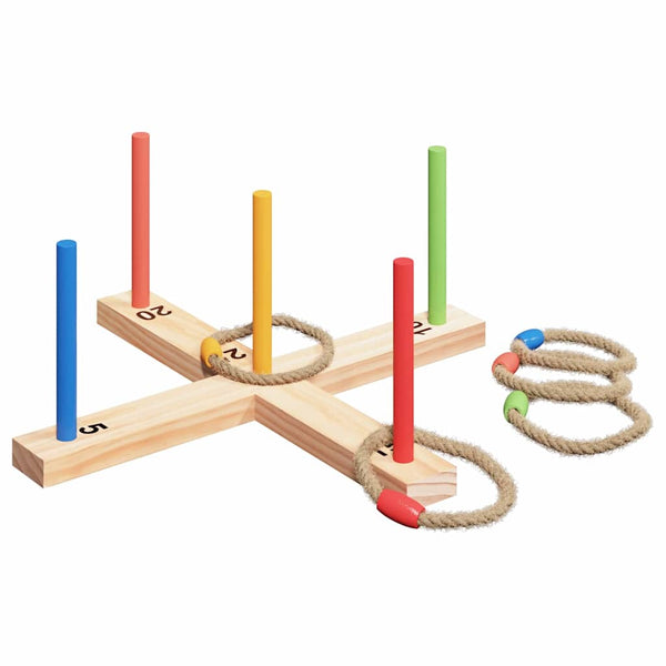 Ringwurfspielset aus Kiefernholz