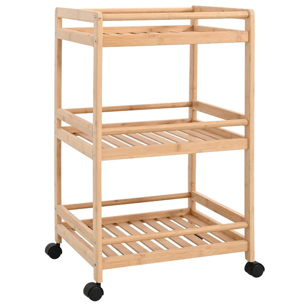 Küchenwagen Bambus Natur 46x38x76cm