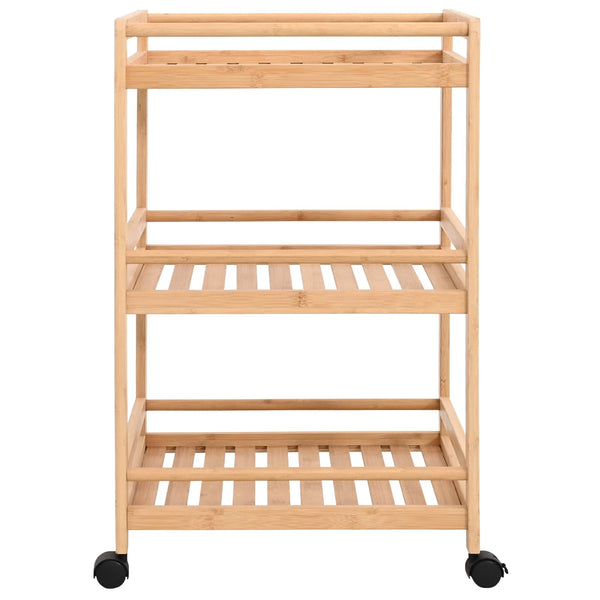 Küchenwagen Bambus Natur 46x38x76cm