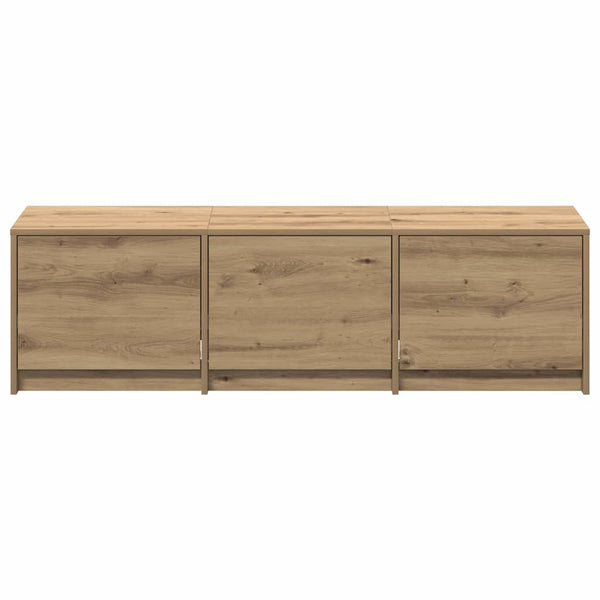 TV-Schrank Eiche mit LED 140 cm