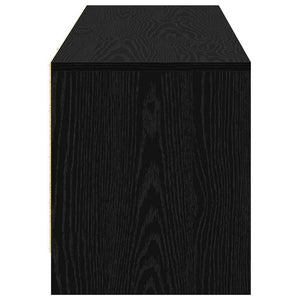 TV-Schrank mit LED Schwarze Eiche 140 cm