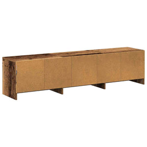 TV-Schrank mit LED Altholz 165 cm