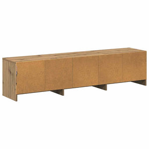 TV-Schrank Eiche mit LED 165 cm