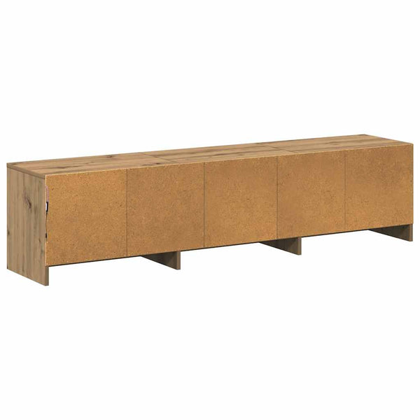 TV-Schrank Eiche mit LED 165 cm