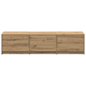 TV-Schrank Eiche mit LED 165 cm