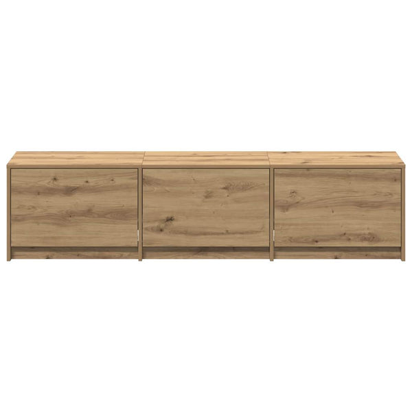 TV-Schrank Eiche mit LED 165 cm