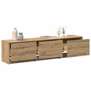 TV-Schrank Eiche mit LED 165 cm