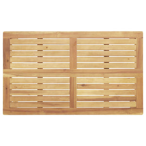 Akazienholz Sofa Set Anthrazit 3-teilig