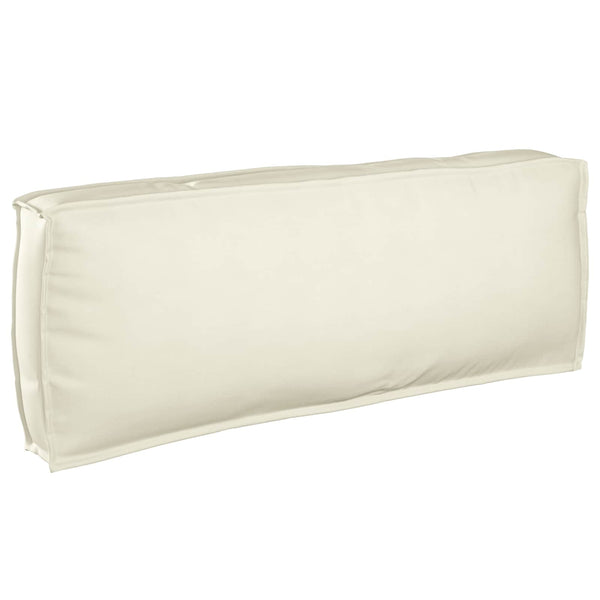 3-teiliges Sofa-Set mit Kissen, Creme Akazie