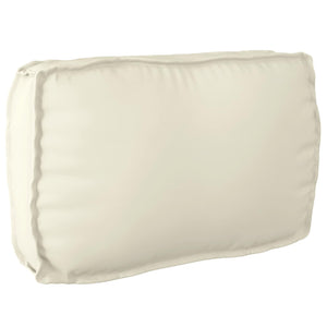 3-teiliges Sofa-Set mit Kissen, Creme Akazie