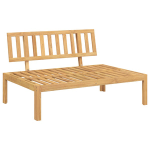 Graues 4-teiliges Akazienholz Sofa-Set mit Kissen