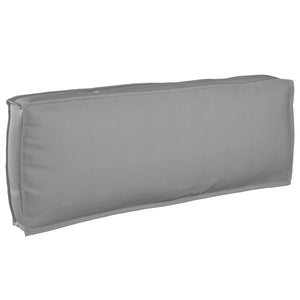 Graues 4-teiliges Akazienholz Sofa-Set mit Kissen