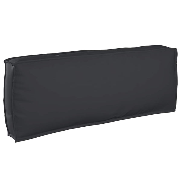Schwarzes Sofa-Set mit Kissen, 4-teilig
