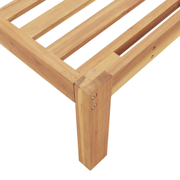 Sofa Set Beige Akazie 6-teilig