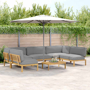 Graues Sofa Set mit Kissen