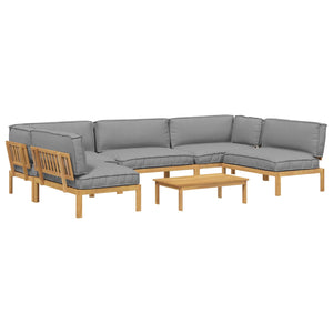 Graues Sofa Set mit Kissen