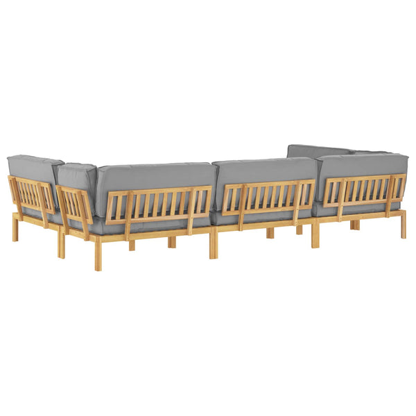 Graues Sofa Set mit Kissen