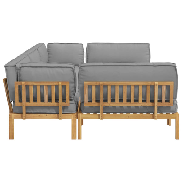 Graues Sofa Set mit Kissen