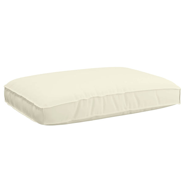 Akazienholz Sofa Set Creme 6-teilig