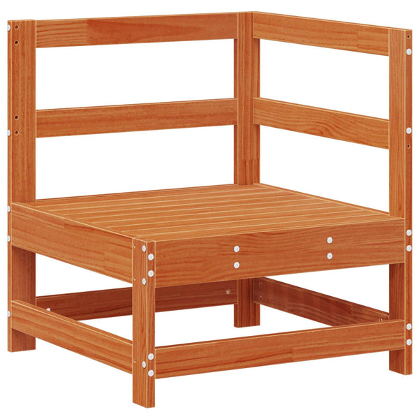 Garten Lounge Set 8-teilig Wachsbraun Kiefer Massivholz