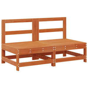 Garten Lounge Set 8-teilig Wachsbraun Kiefer Massivholz