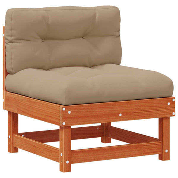 33-tlg. Garten Lounge Set Wachsbraun Kiefernholz